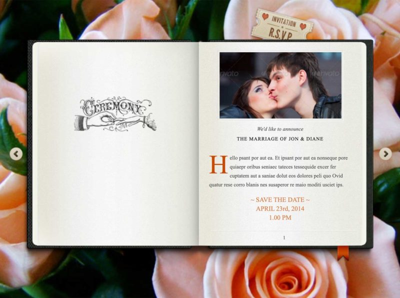 our little wedding book