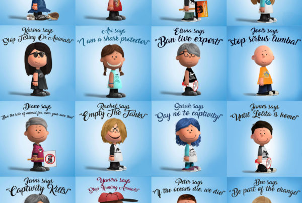 Mini Activists with a big voice characters