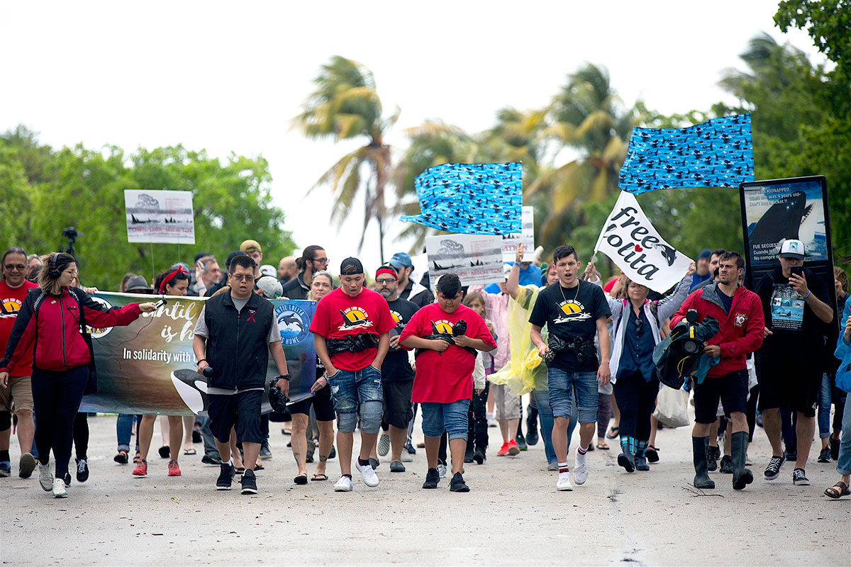 march to Miami Seaquarium