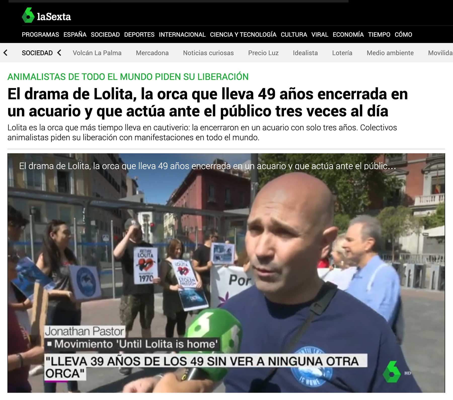 la-sexta until lolita is home 2019
