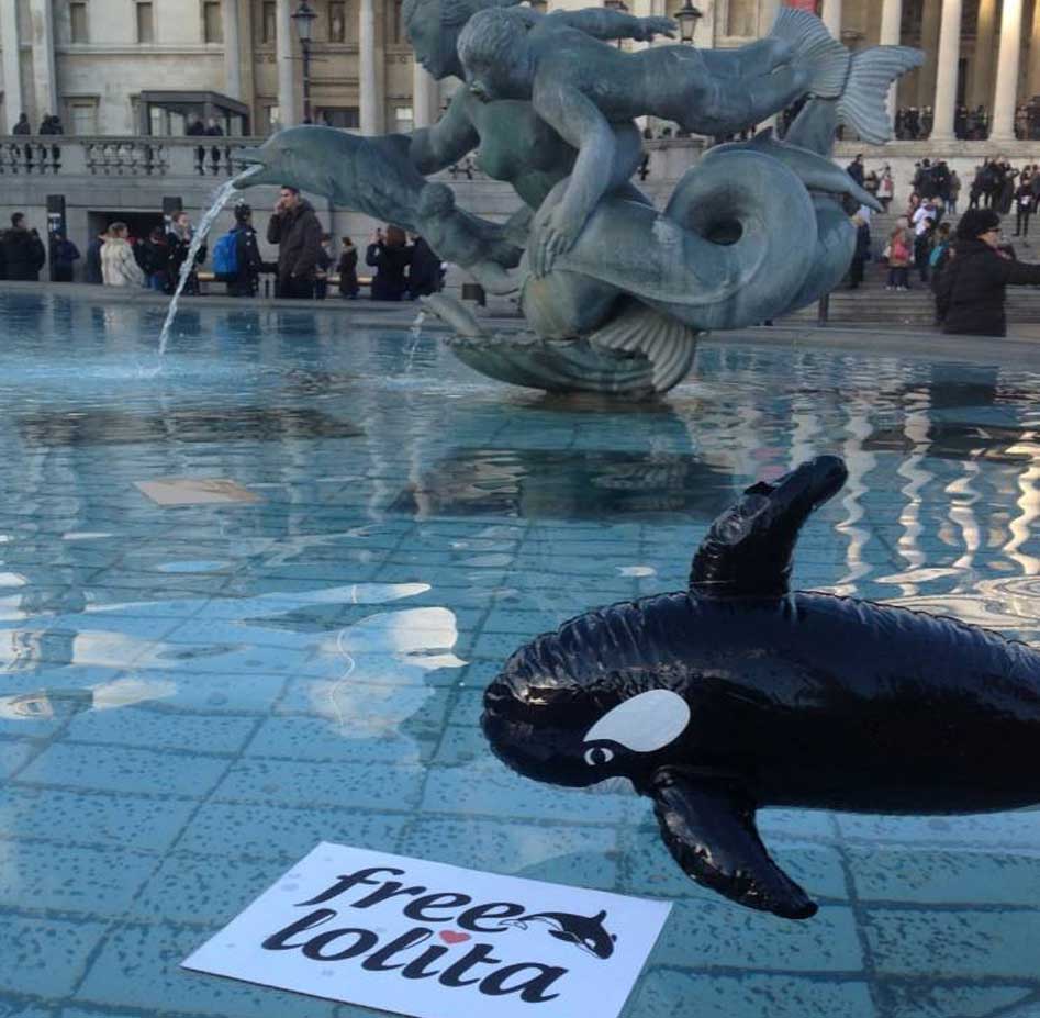 lolita sign trafalgar square