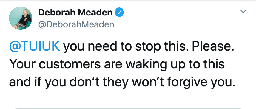 Deborah Meaden tweet
