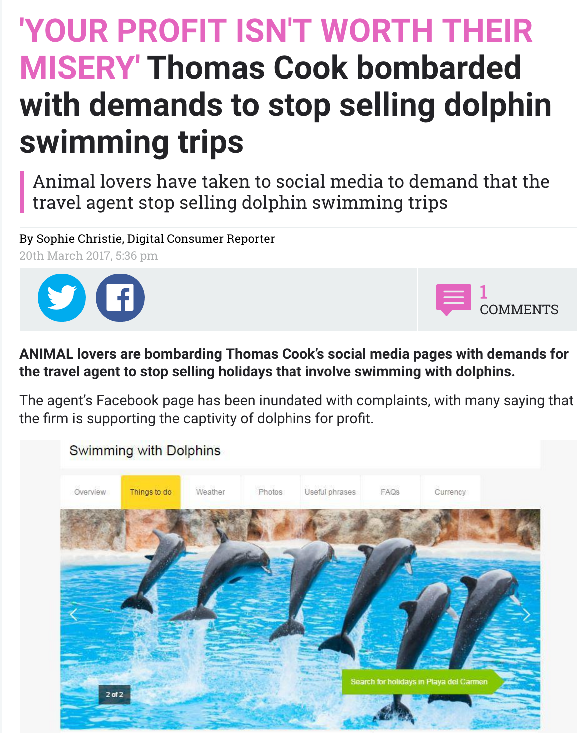 The Sun article