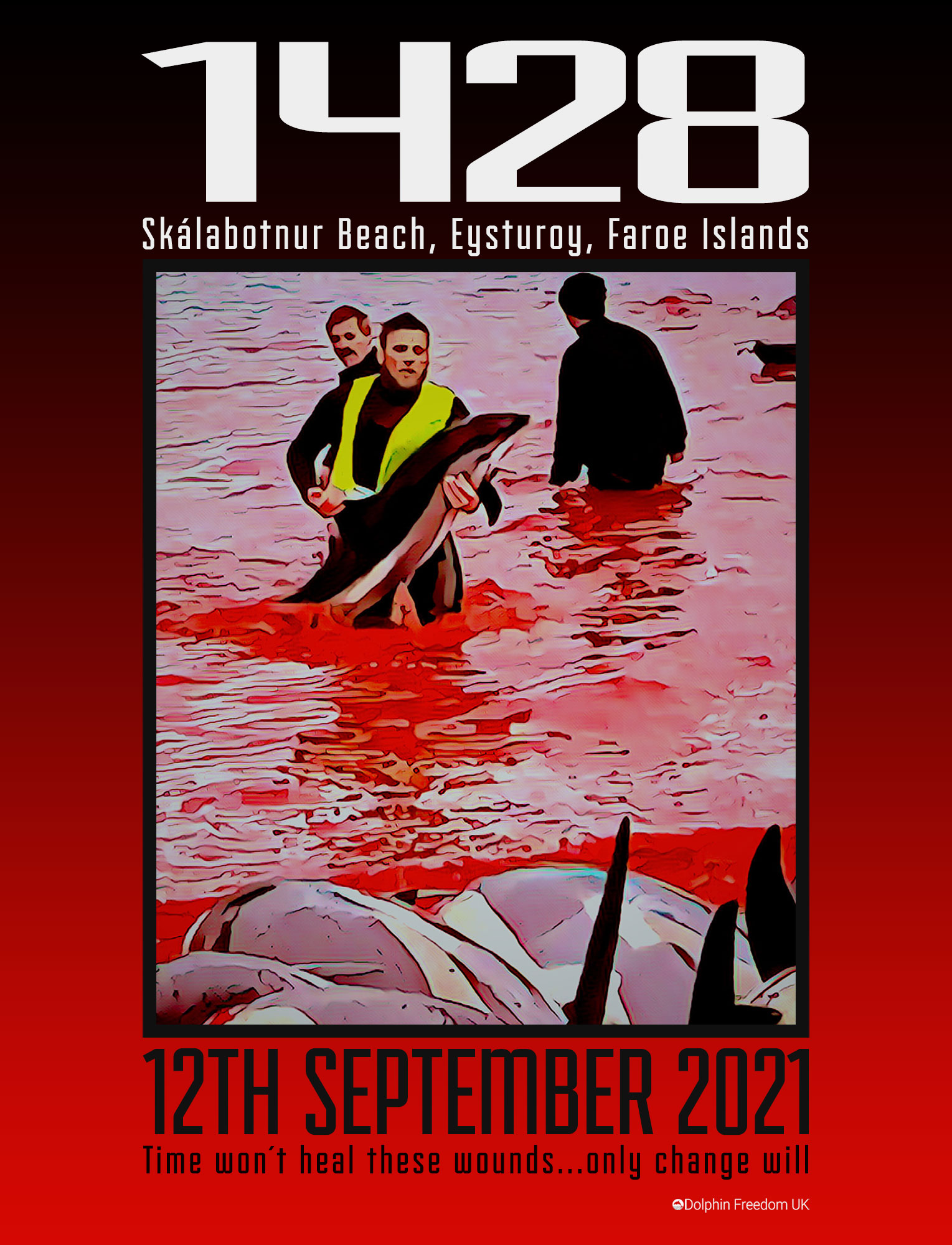 1428 dolphins killed in the Faroe Islands-by jo