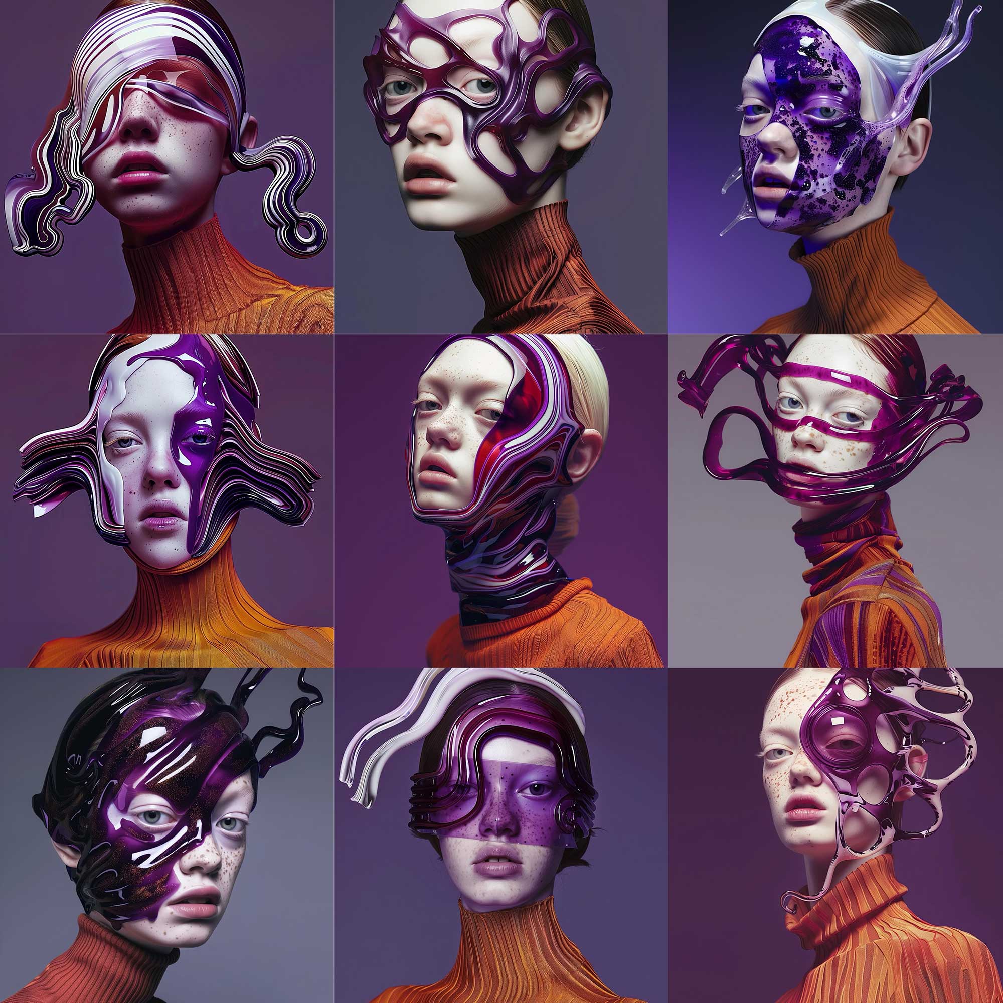 purple-masks by Jo Phillips